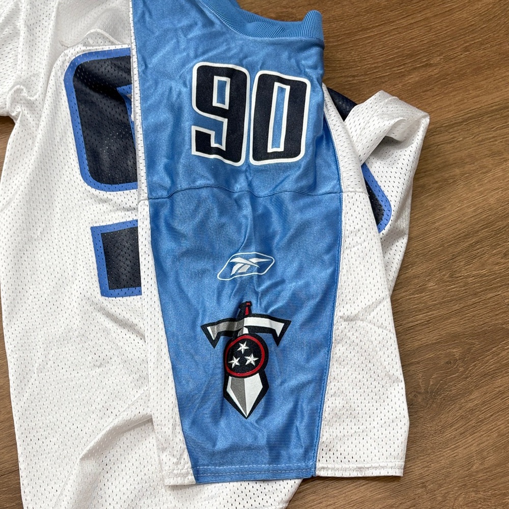 Jevon Kearse Tennessee Titans Reebok NFL Jersey Size Medium Vintage - Picture 10 of 11